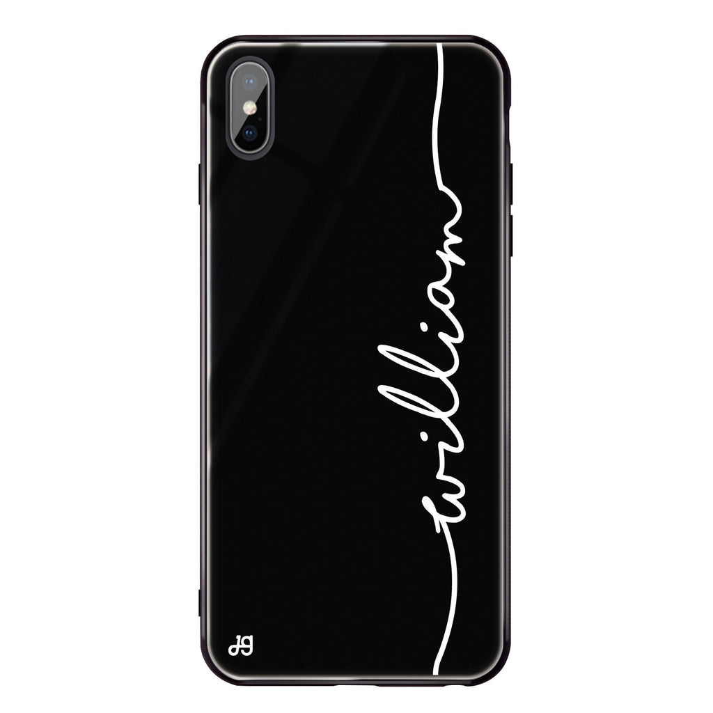 Vertical Handwritten II iPhone X Glass Case