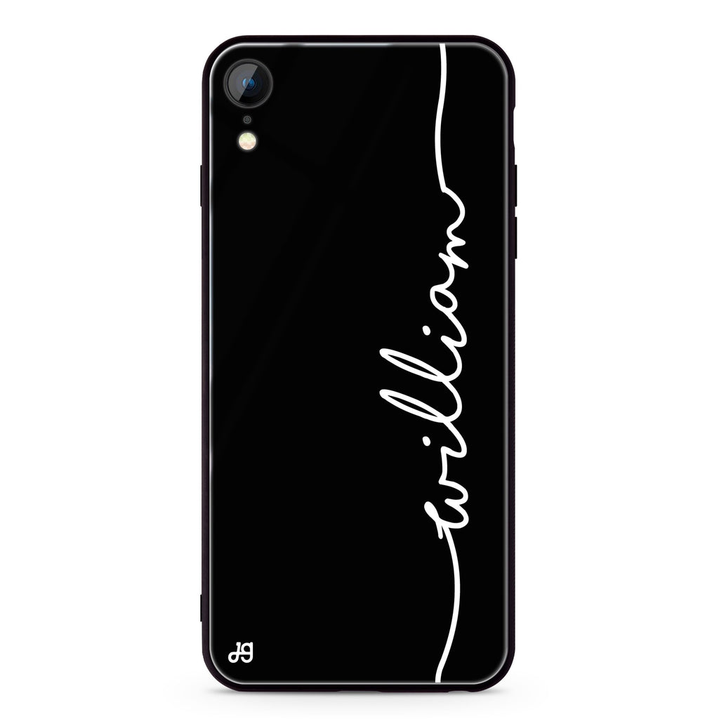 Vertical Handwritten II iPhone XR Glass Case