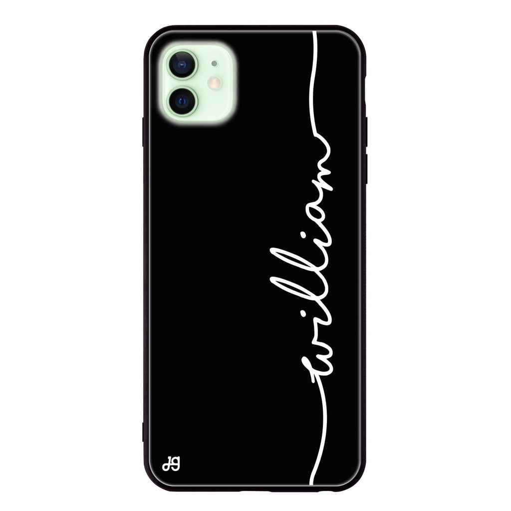 Vertical Handwritten II iPhone 12 mini Glass Case