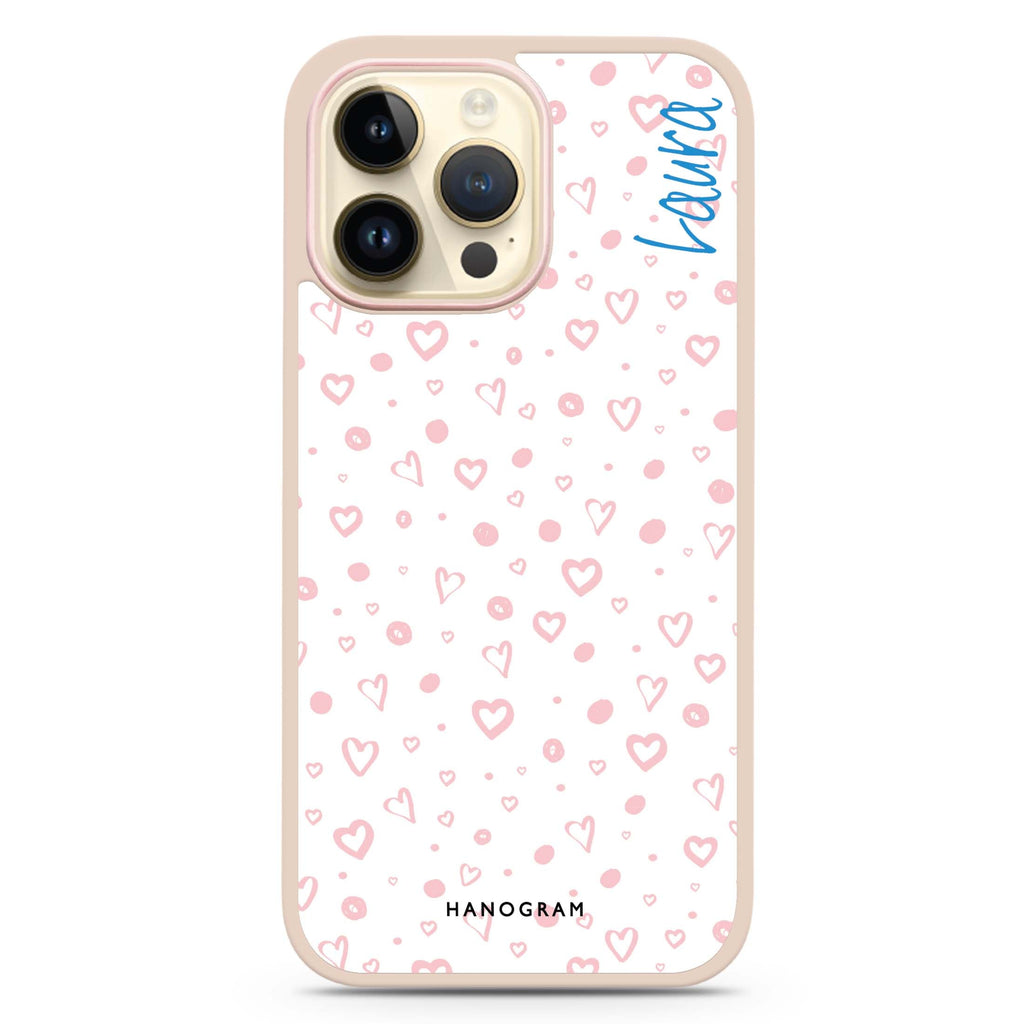 Pinky Hearts Impact Guard Bumper Case
