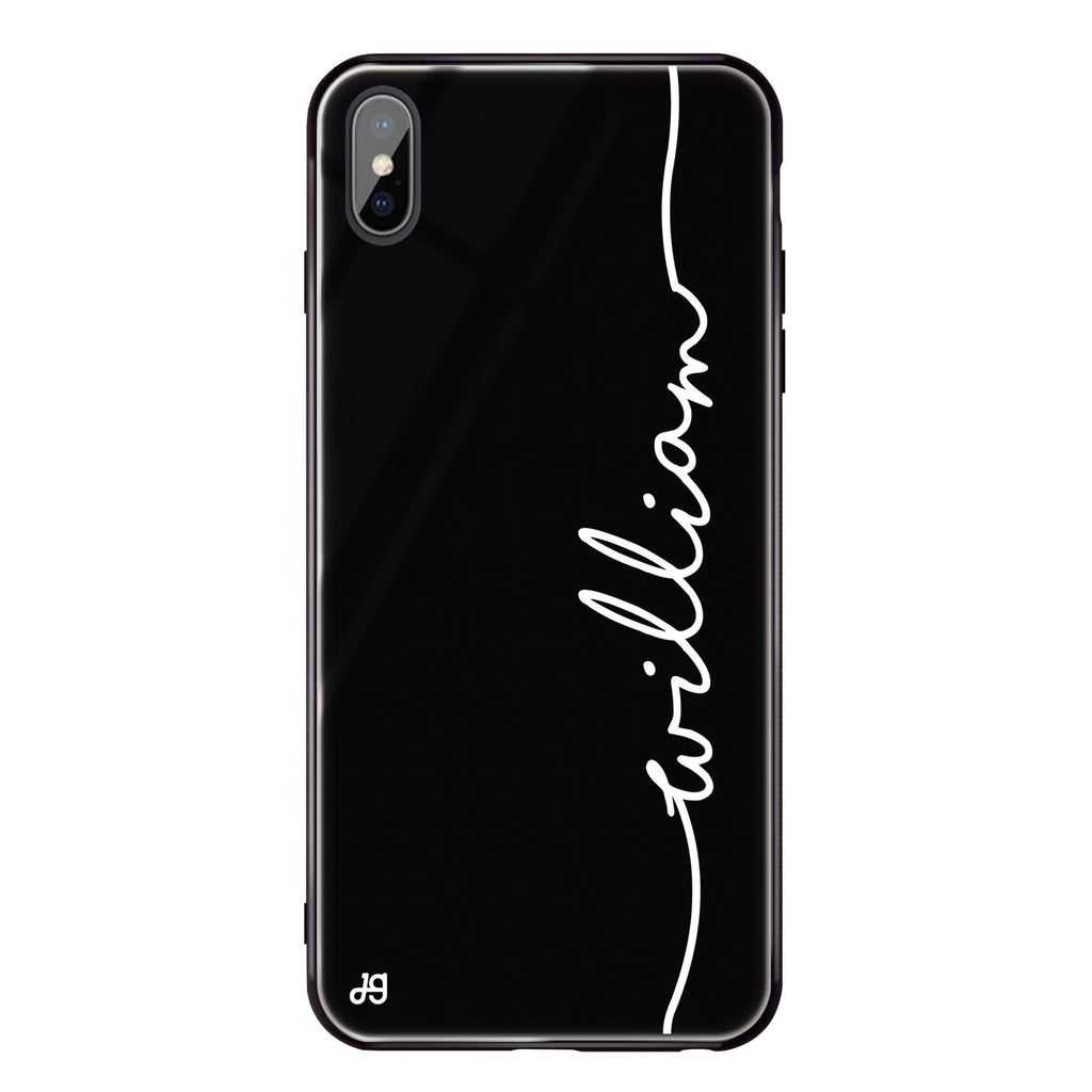 Vertical Handwritten II iPhone XS Max Glass Case