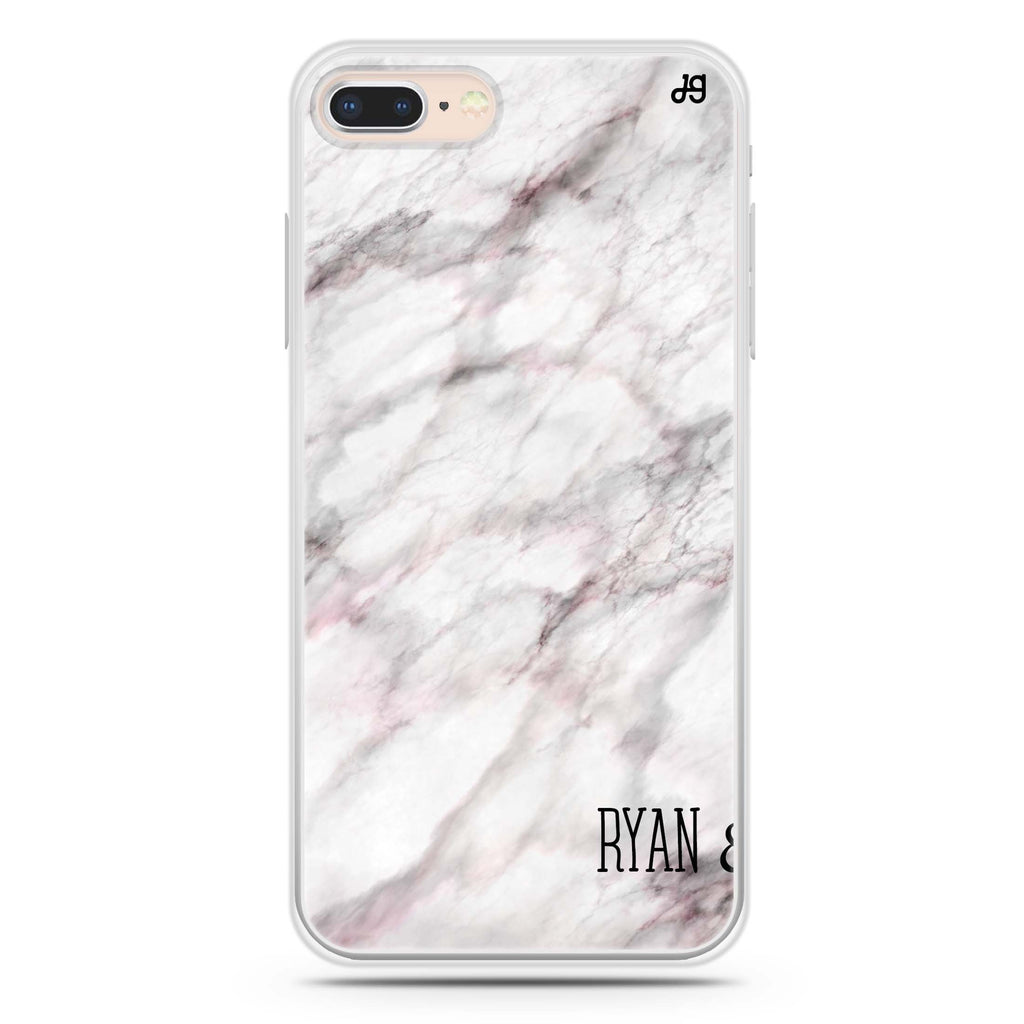 White Marble iPhone 8 Ultra Clear Case