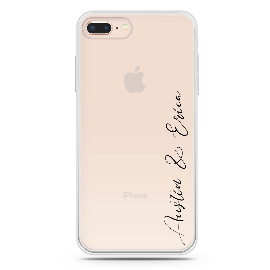 Handwritten You And Me iPhone 8 Plus Ultra Clear Case