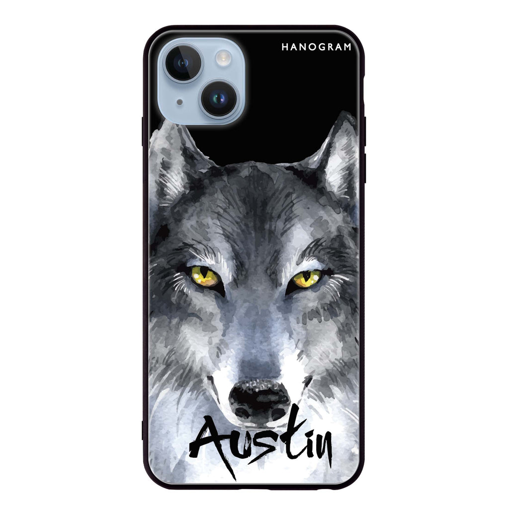Snow Wolf iPhone 14 Plus Glass Case