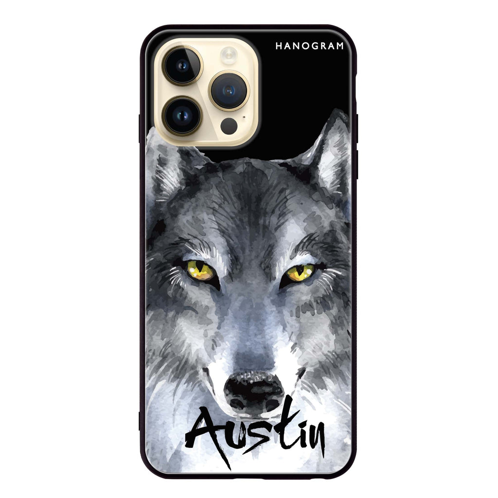 Snow Wolf iPhone 13 Pro Glass Case
