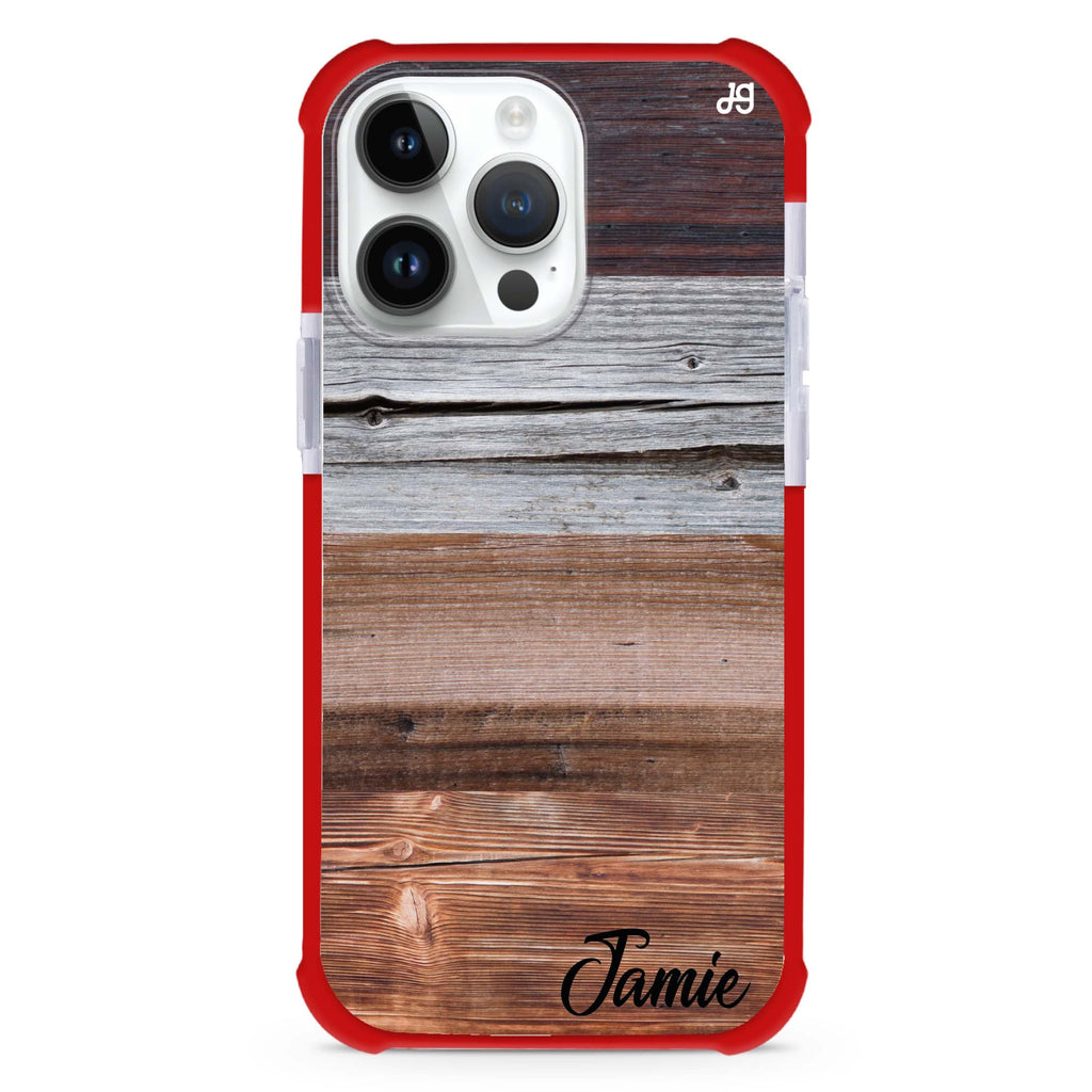 Wood Grain Varigegated MagSafe Compatible Ultra Shockproof Case