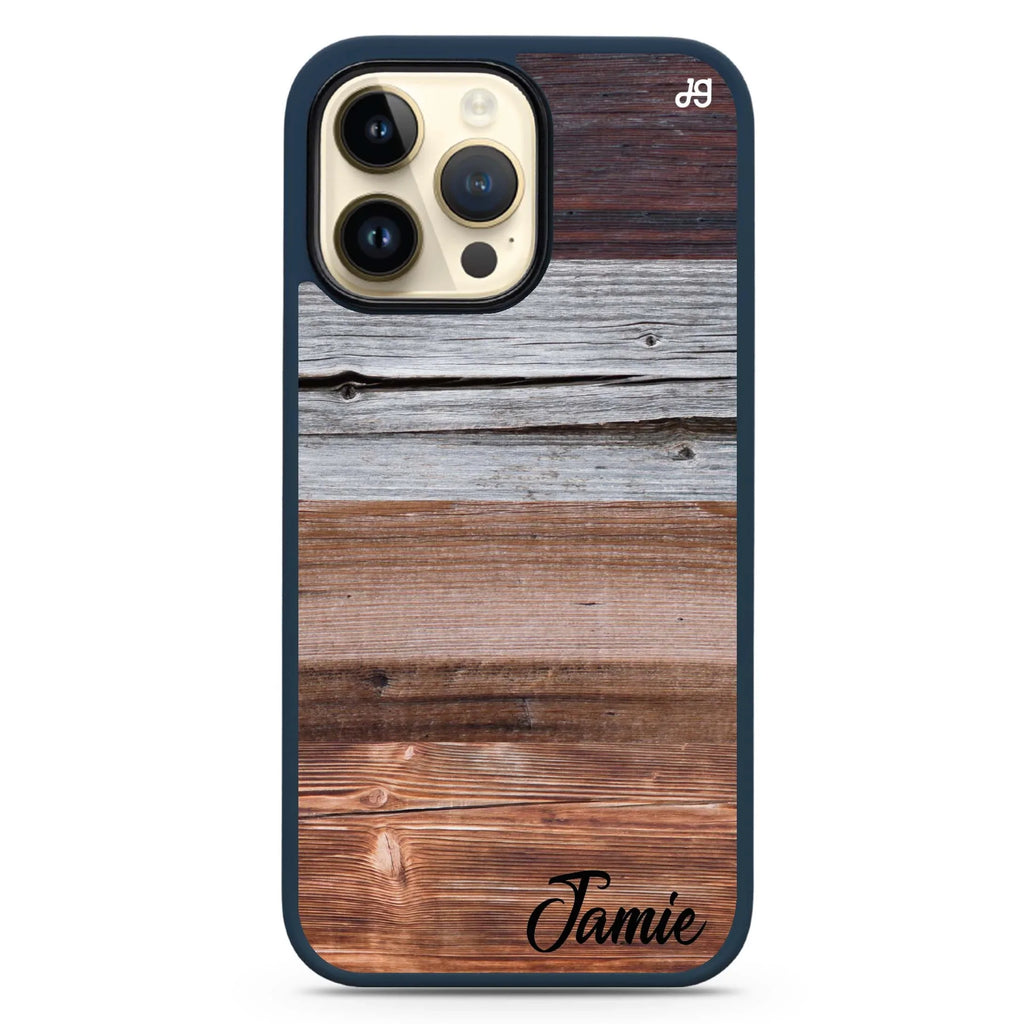 Wood Grain Varigegated MagSafe Compatible Impact Guard Bumper Case