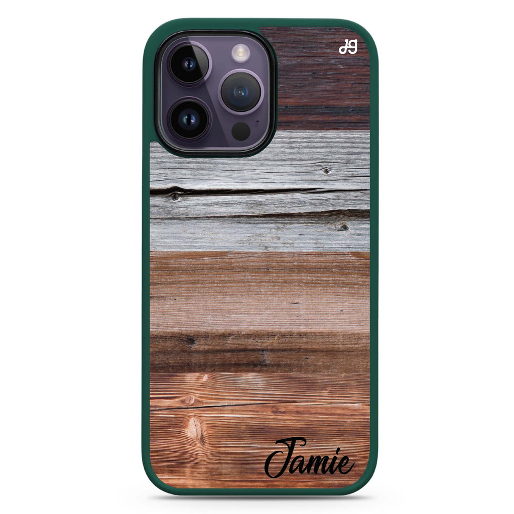 Wood Grain Varigegated Impact Guard Bumper Case