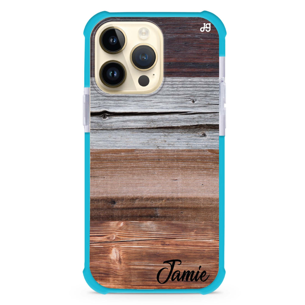 Wood Grain Varigegated iPhone 12 Pro MagSafe Compatible Ultra Shockproof Case