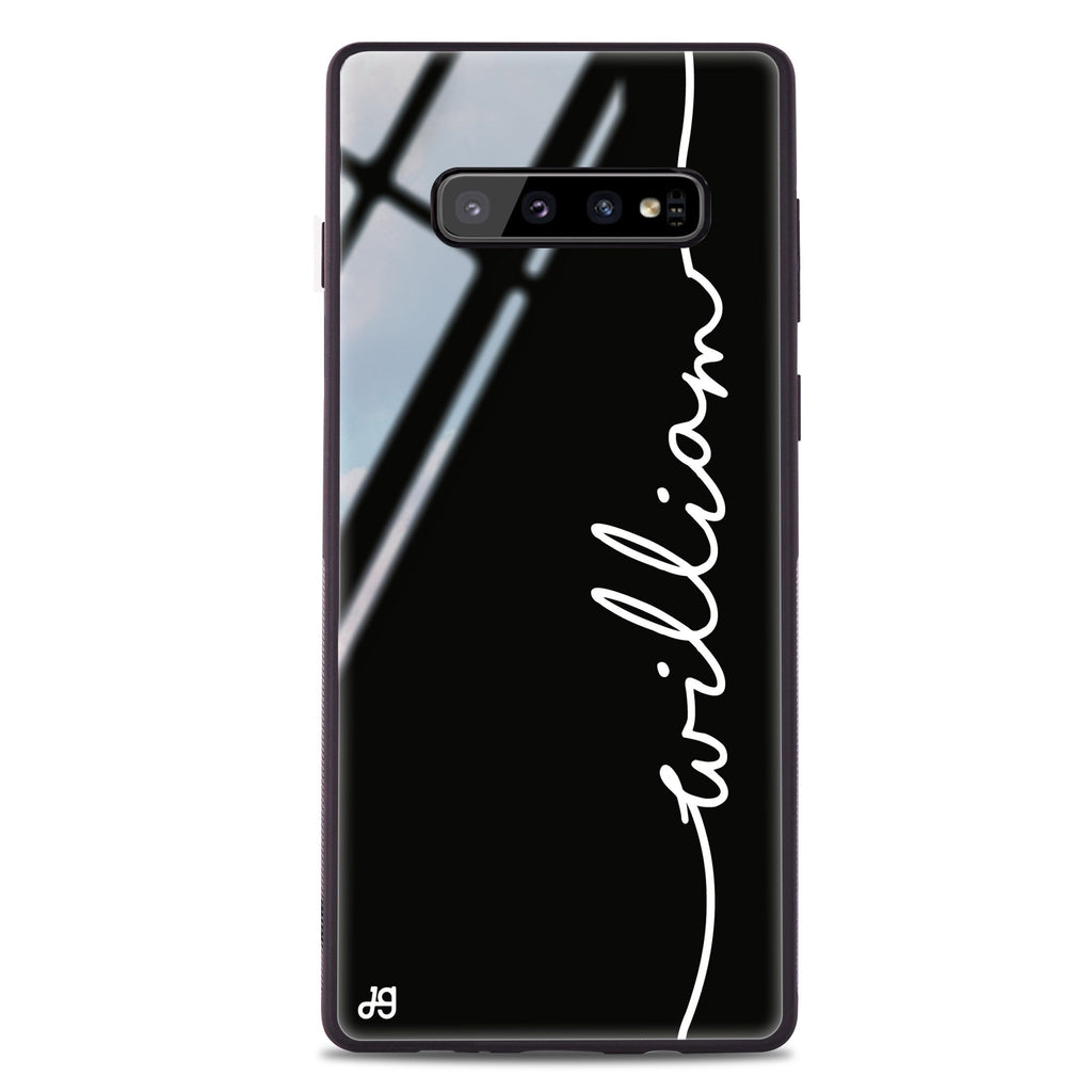 Vertical Handwritten II Samsung S10 Plus Glass Case
