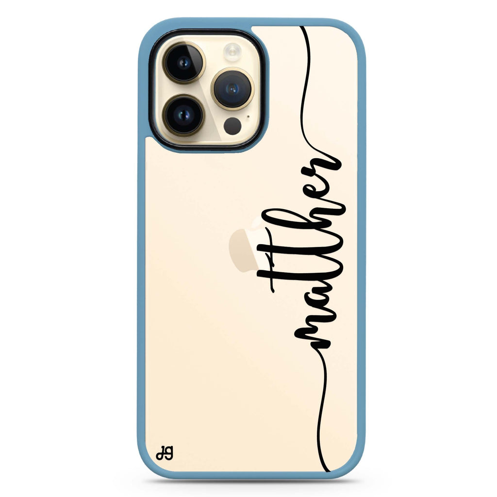 Vertical Script Handwritten Custom Impact Guard Bumper Case