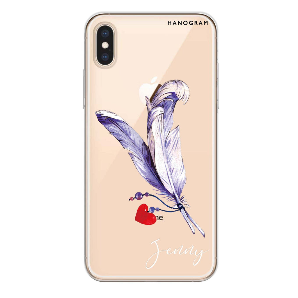 Feather Love iPhone XS Ultra Clear Case