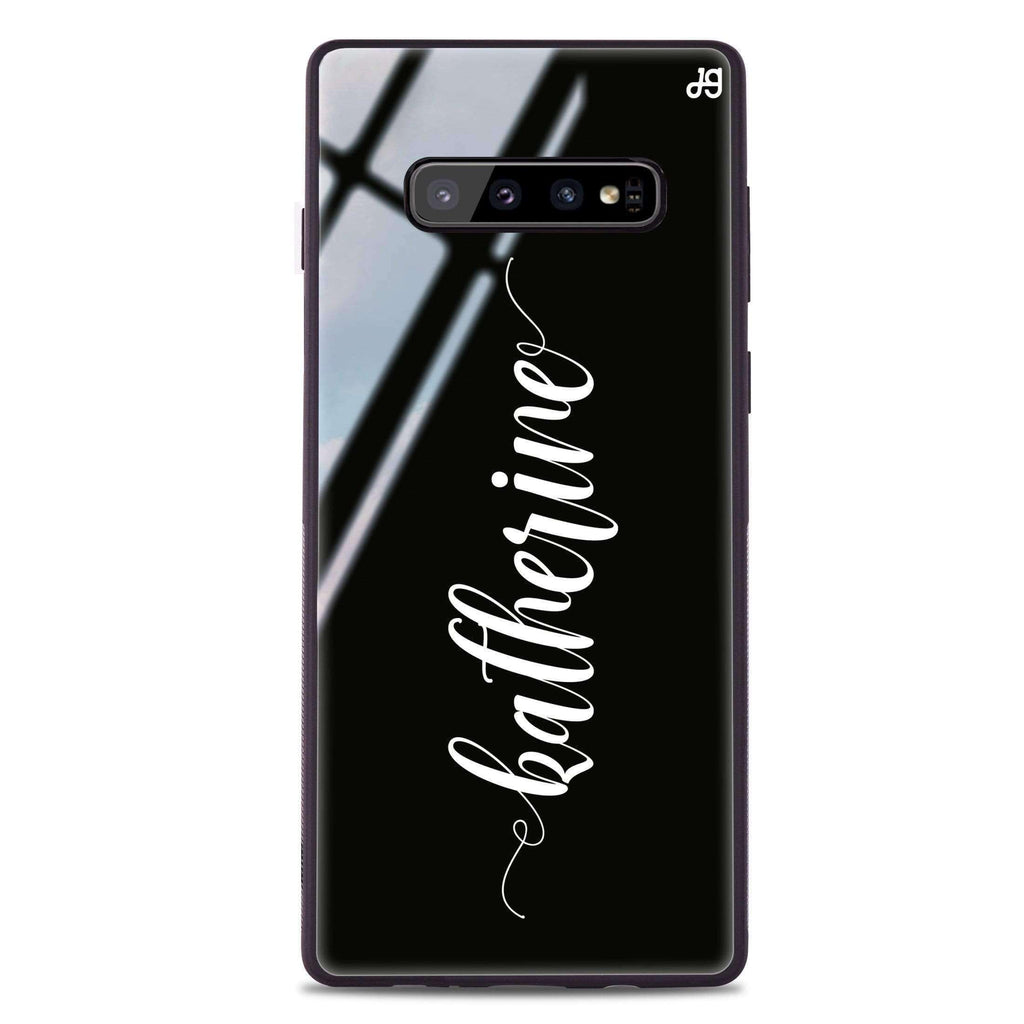 Bold Handwritten Samsung S10 Plus Glass Case