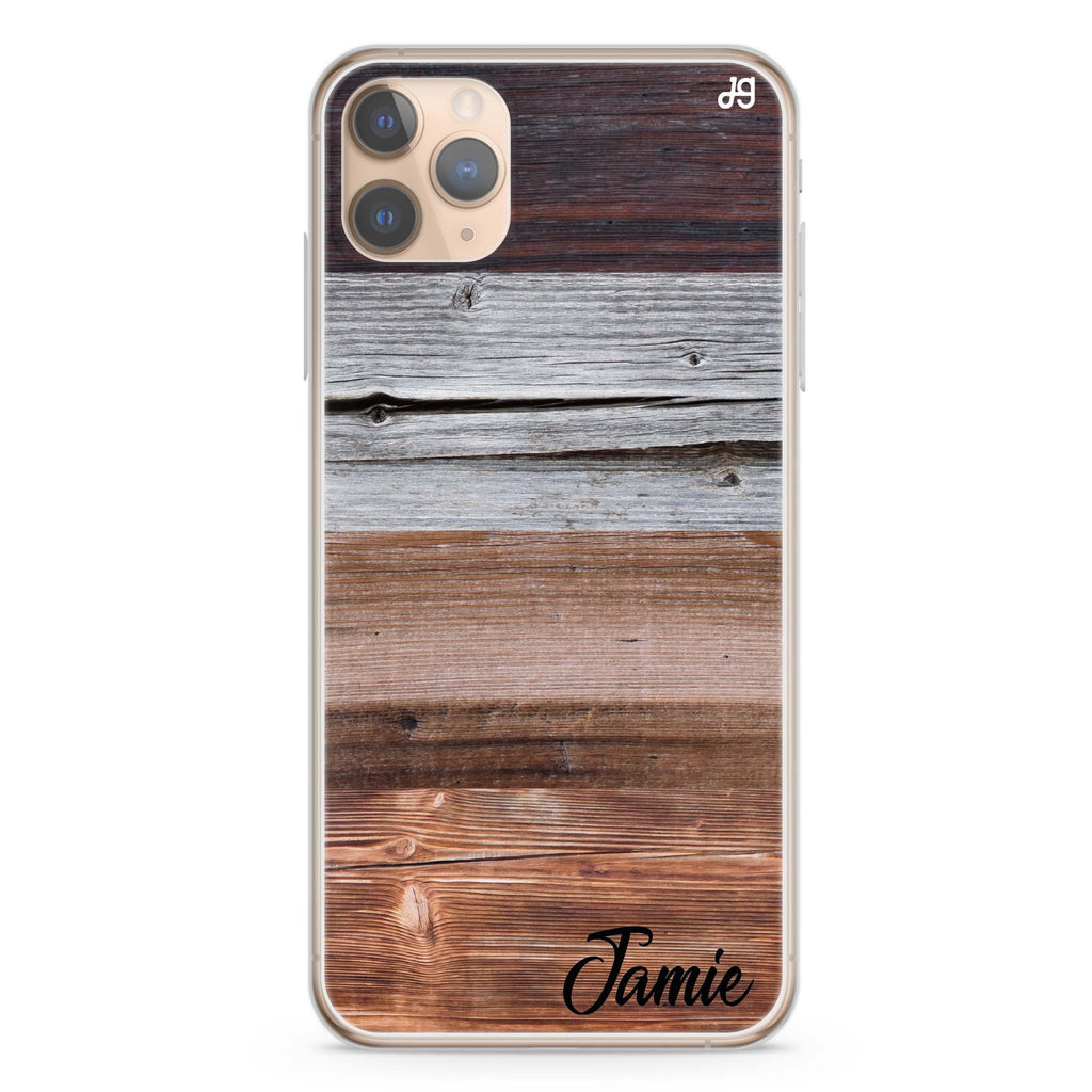 Wood Grain Varigegated iPhone 11 Pro Max Ultra Clear Case