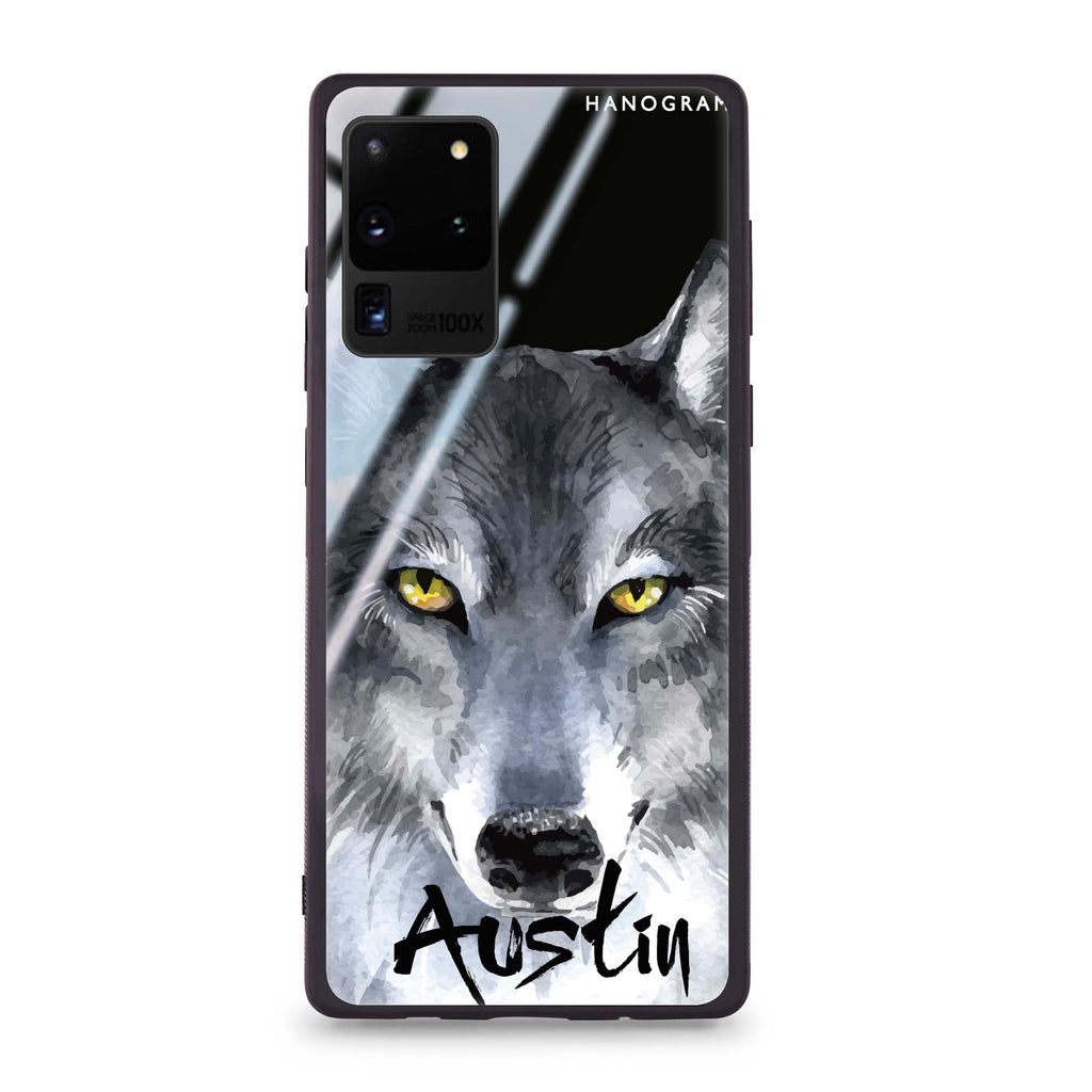 Snow Wolf Samsung S20 Ultra Glass Case