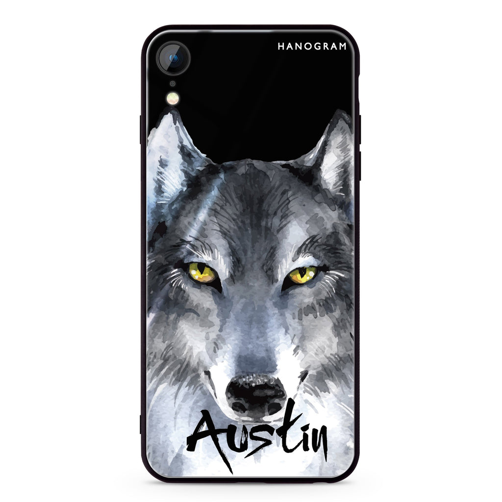 Snow Wolf iPhone XR Glass Case