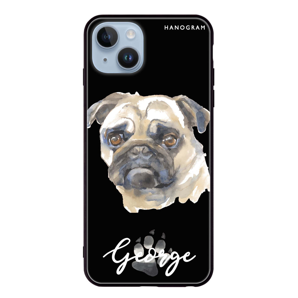 Pug iPhone 14 Plus Glass Case