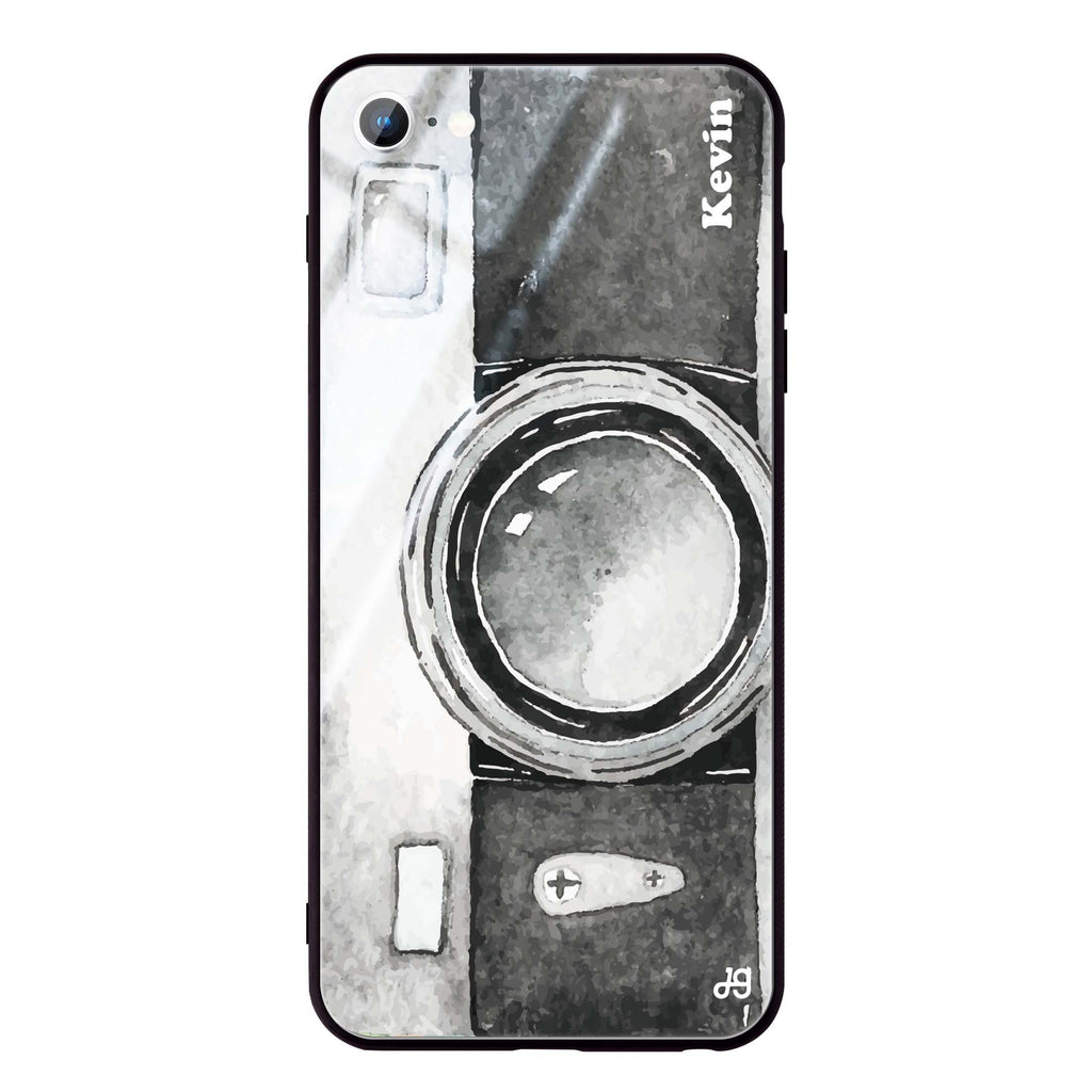 Fashion Camera iPhone SE Glass Case