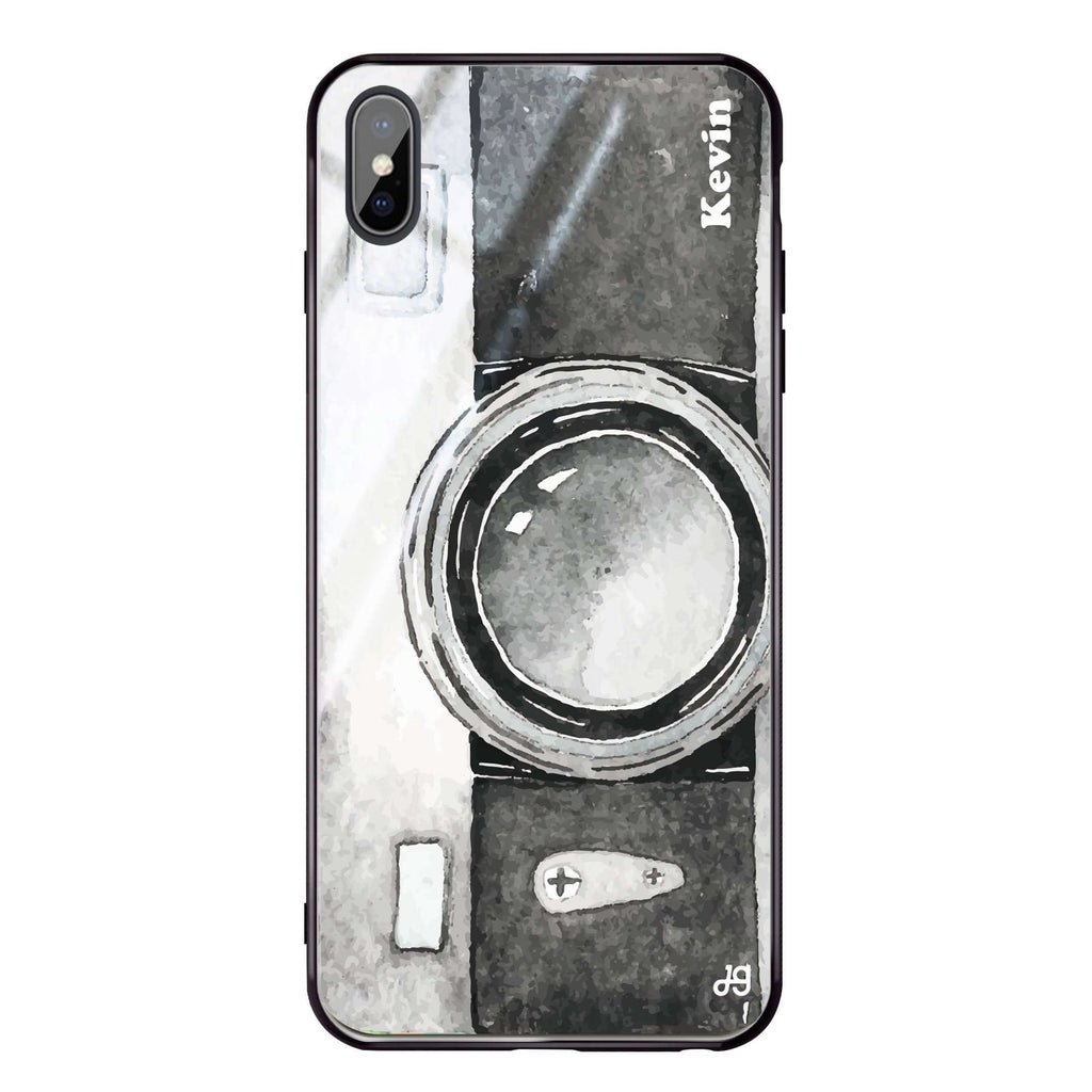 Fashion Camera iPhone XS Glass Case