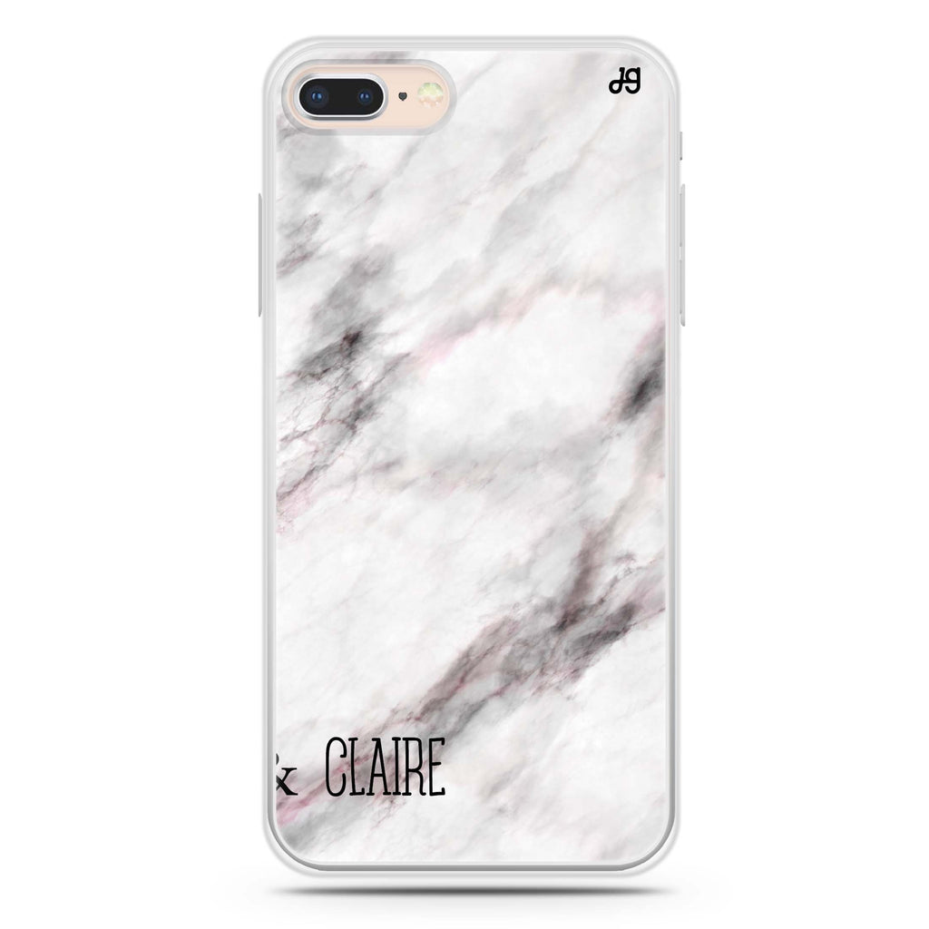 White Marble iPhone 7 Plus Ultra Clear Case