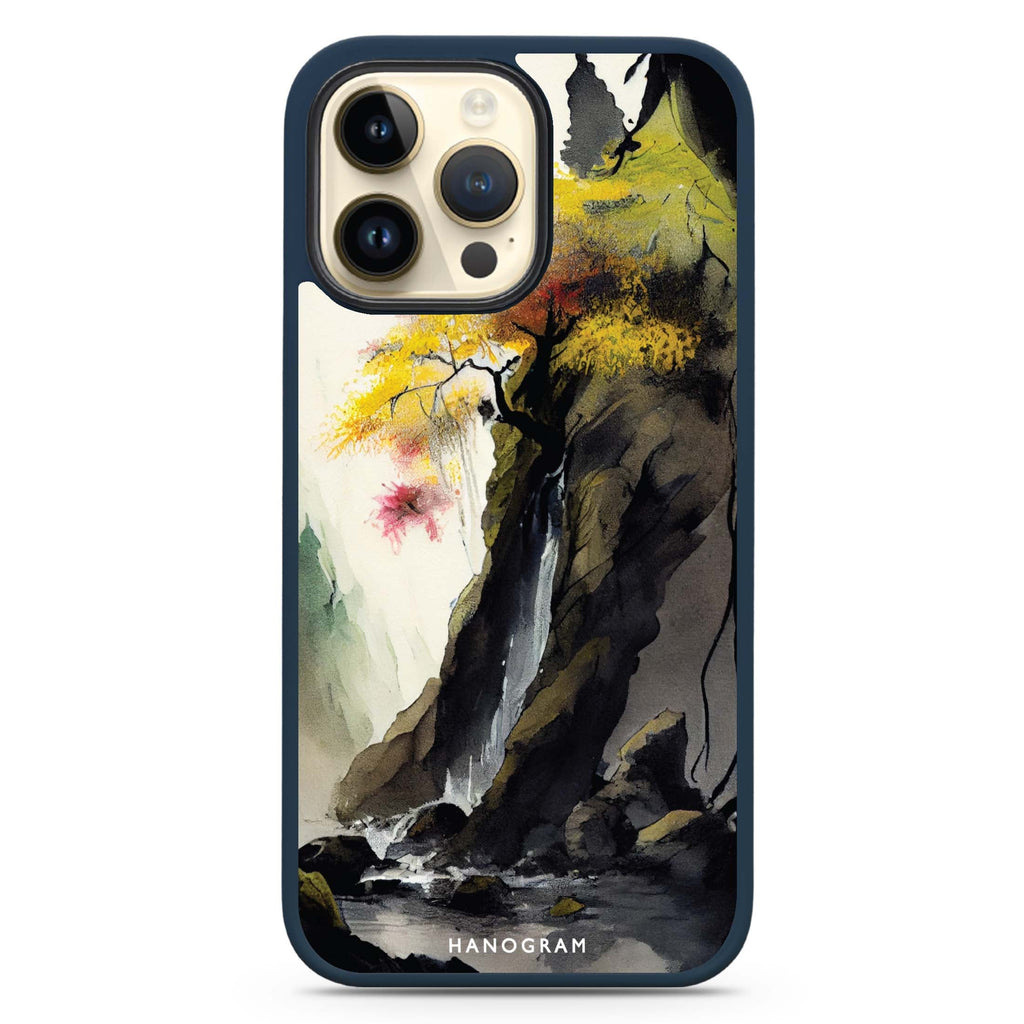 Japanese painting MagSafe Compatible Impact Guard Bumper Case