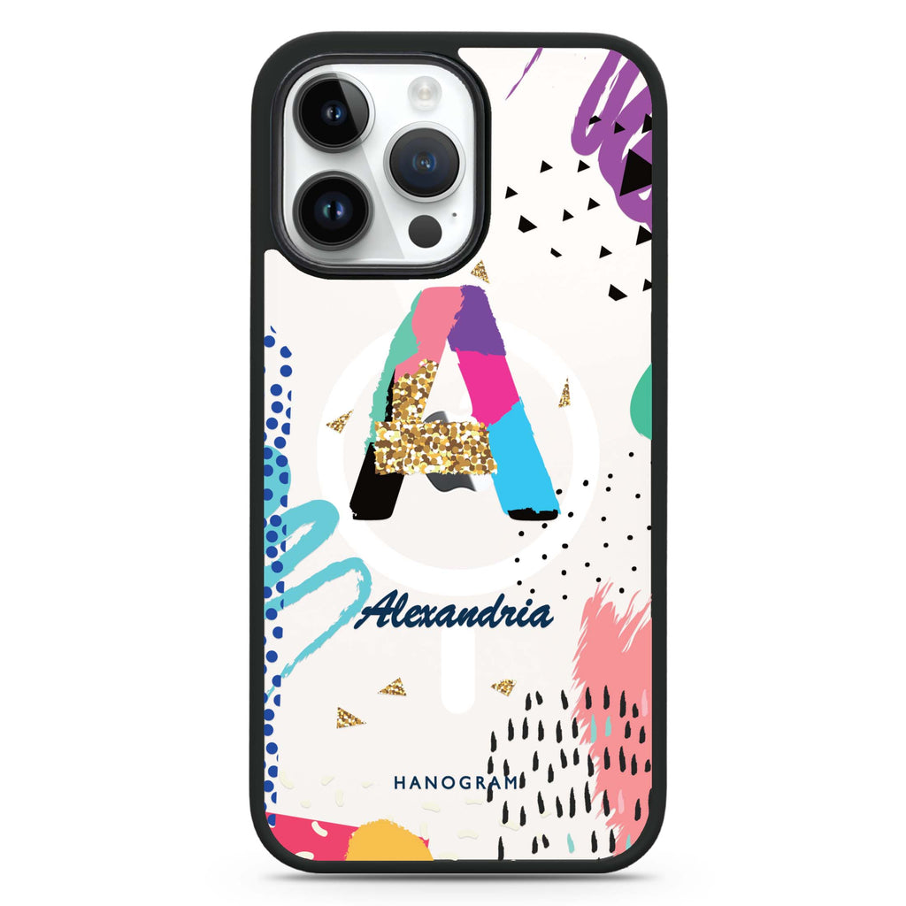 Artistic Monogram IV MagSafe Compatible Impact Guard Bumper Case