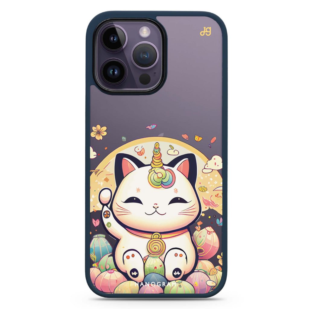Cute Lucky Cat Impact Guard Bumper Case