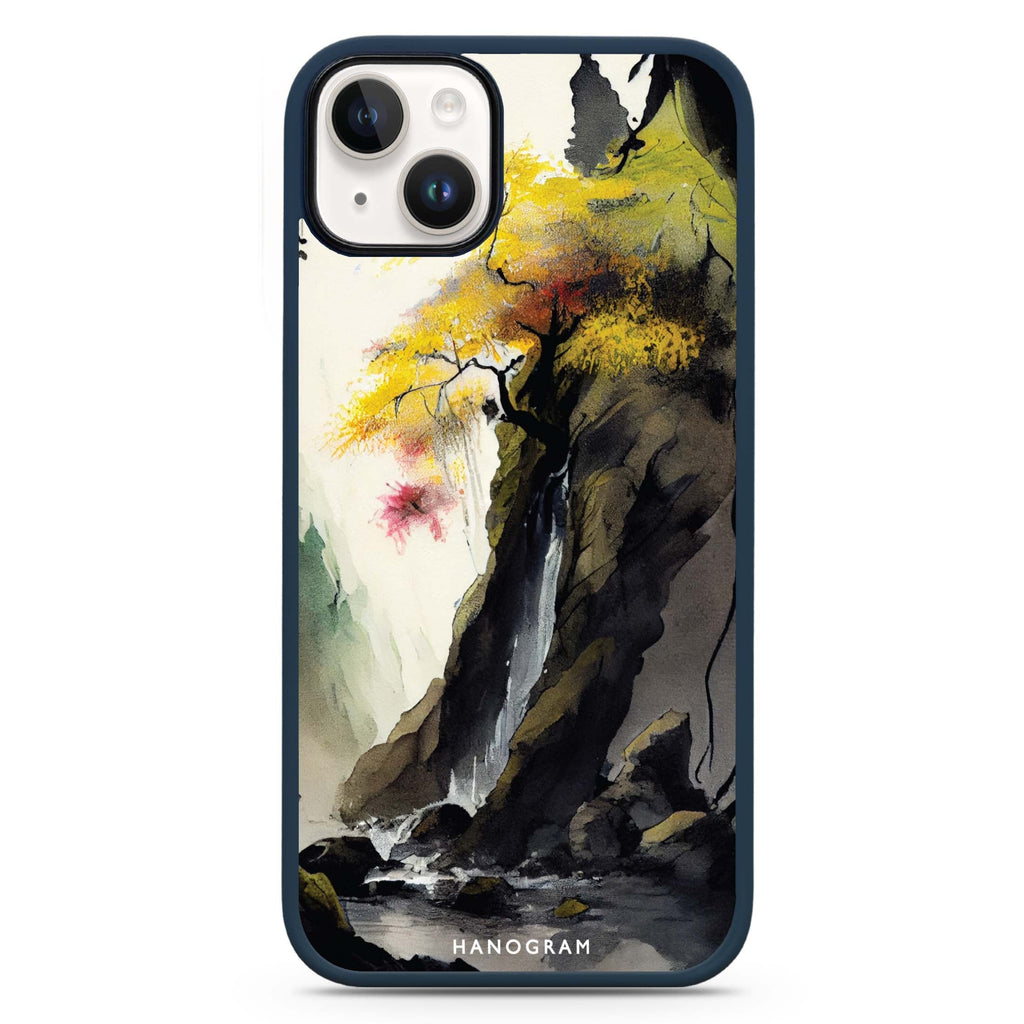 Japanese painting iPhone 14 Plus MagSafe Compatible Impact Guard Bumper Case