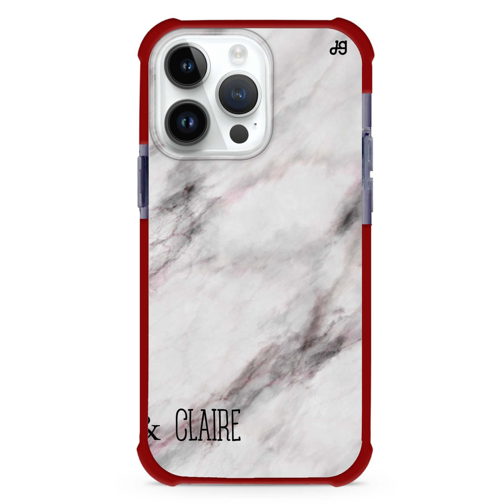 White Marble Ultra Shockproof Case