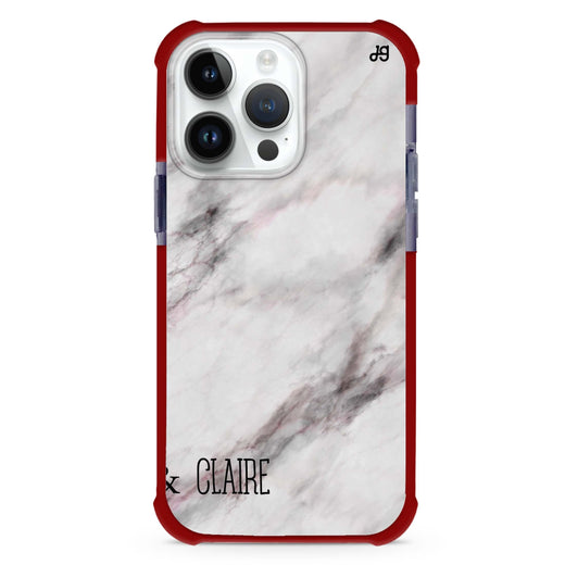 White Marble MagSafe Compatible Ultra Shockproof Case