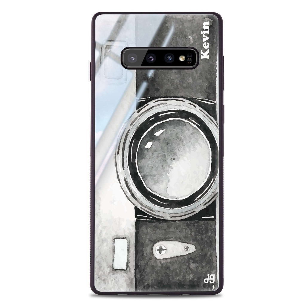 Fashion Camera Samsung S10 Plus Glass Case