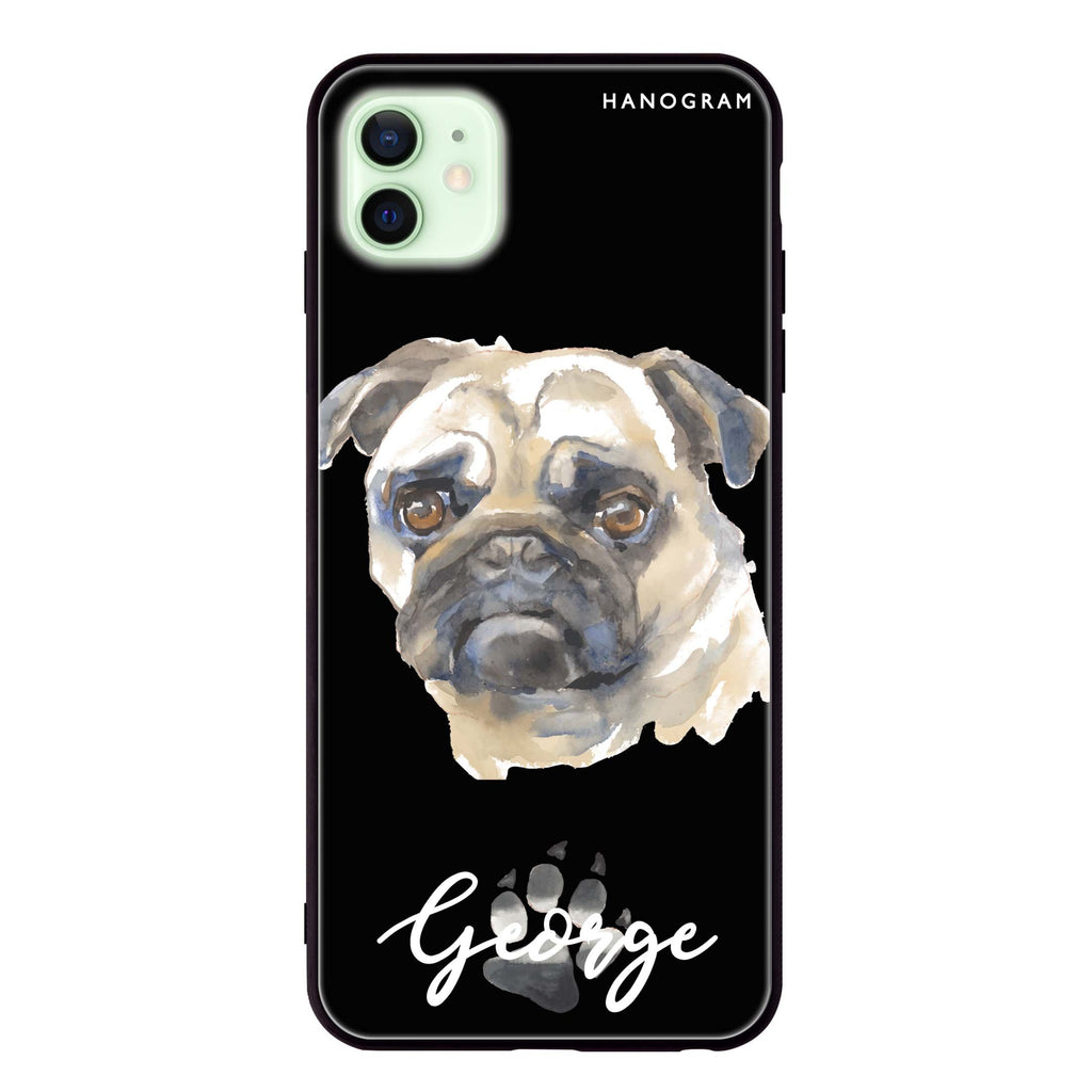 Pug iPhone 12 Glass Case