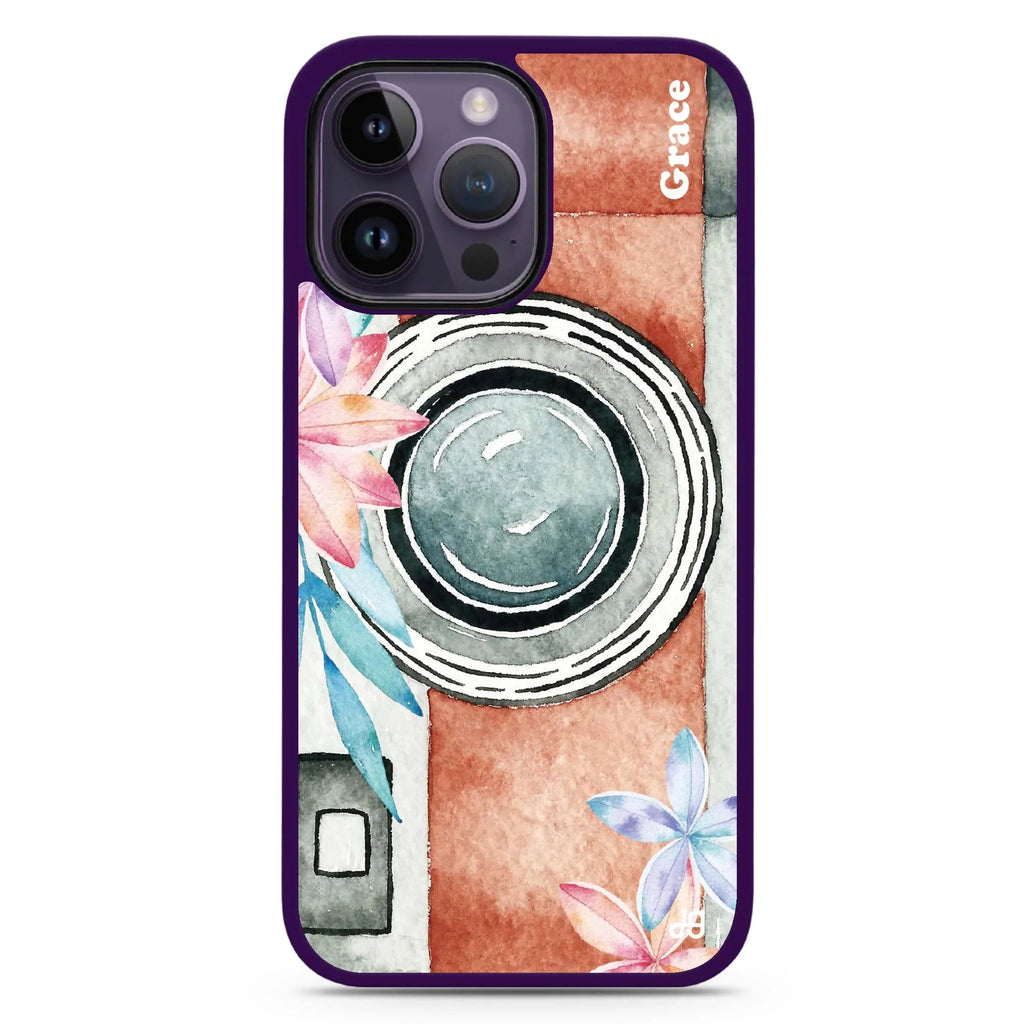 Watercolor Camera MagSafe Compatible Impact Guard Bumper Case