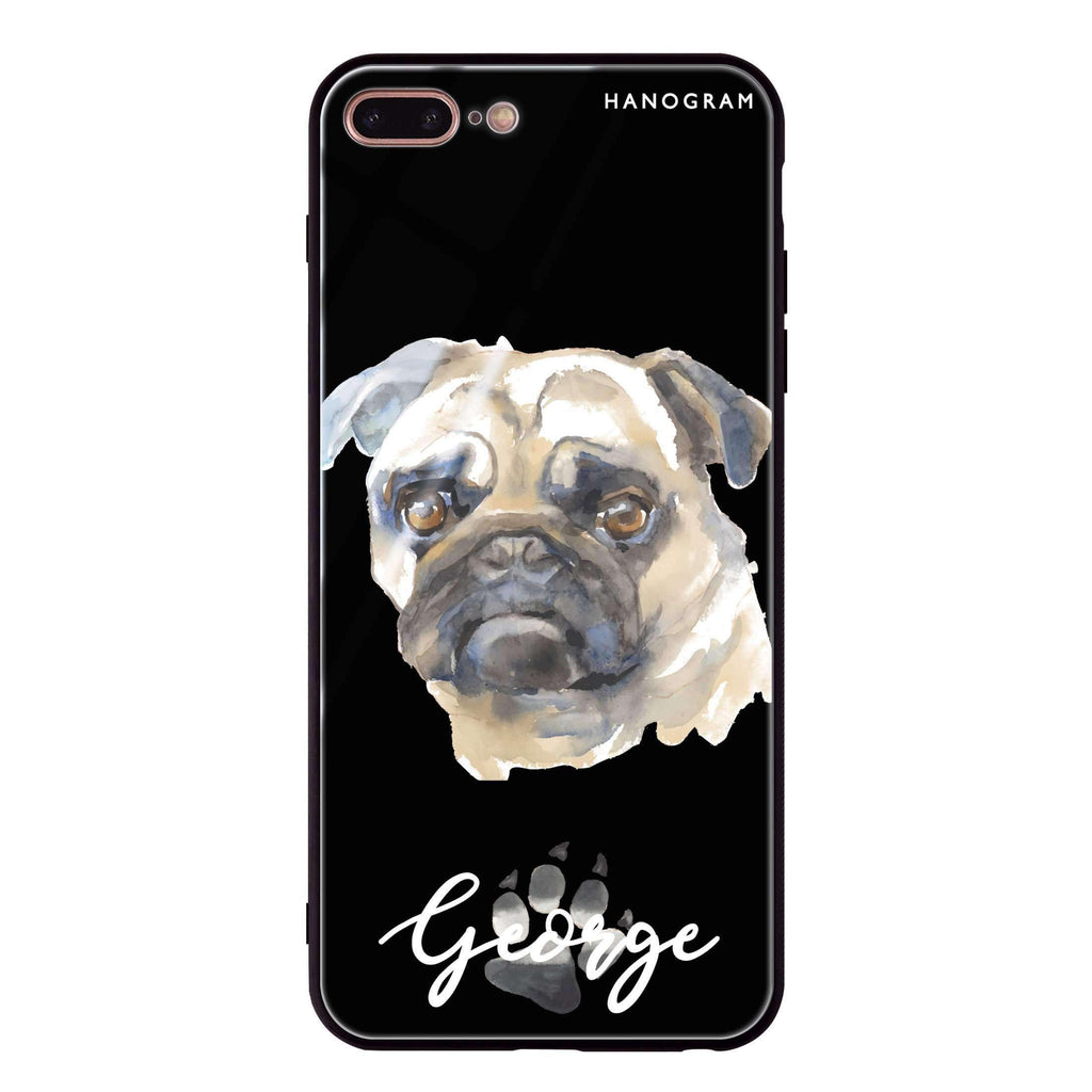 Pug iPhone 8 Plus Glass Case