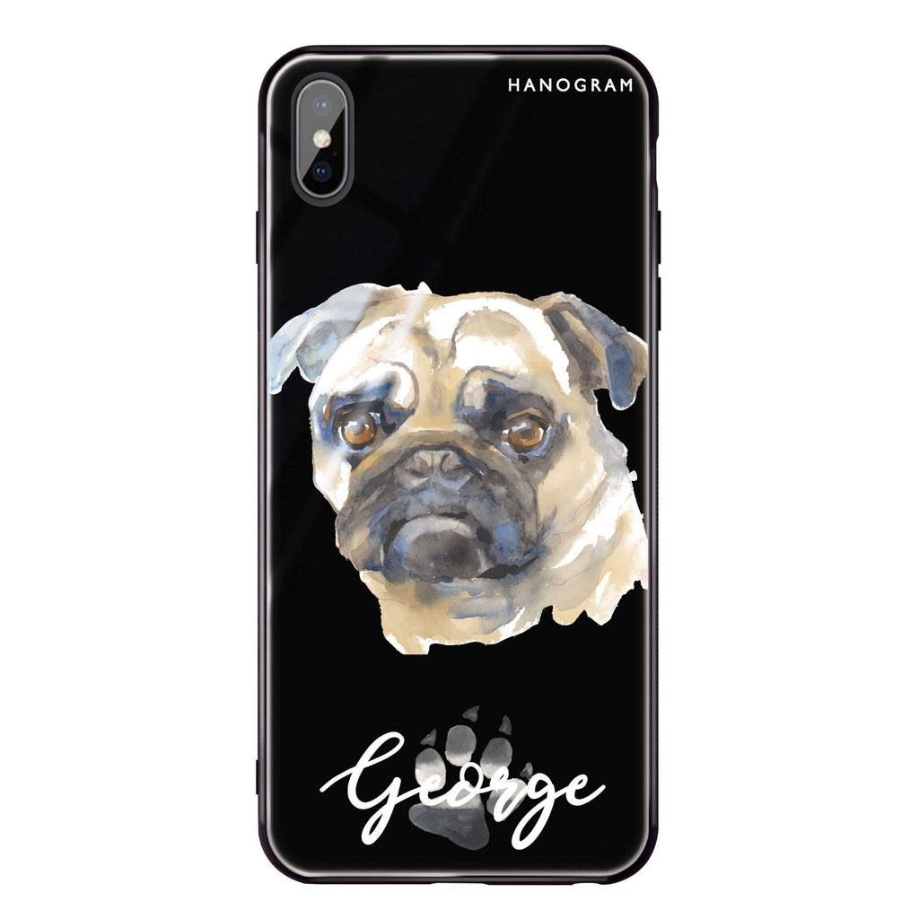 Pug iPhone XS Max Glass Case