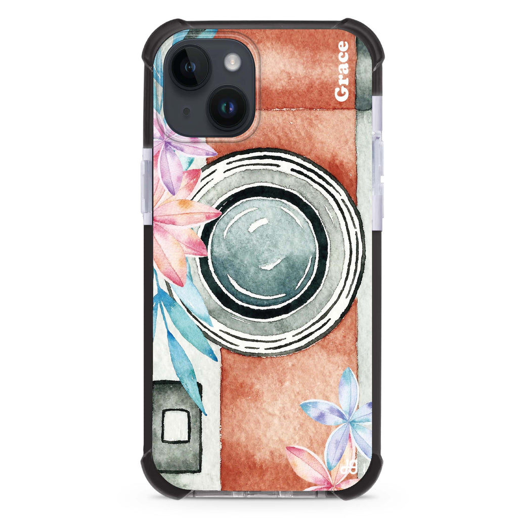 Watercolor Camera iPhone 12 Mini Ultra Shockproof Case