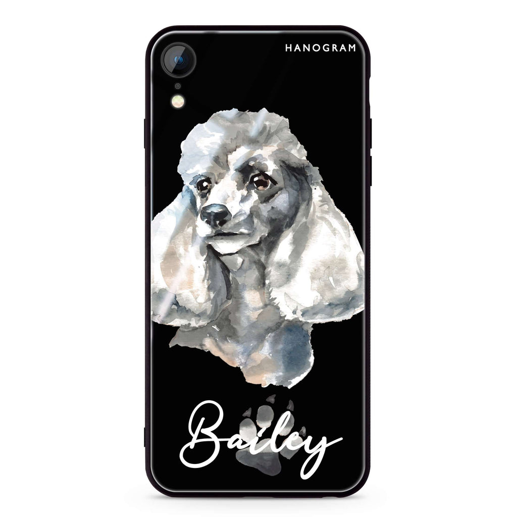 Poodle iPhone XR Glass Case