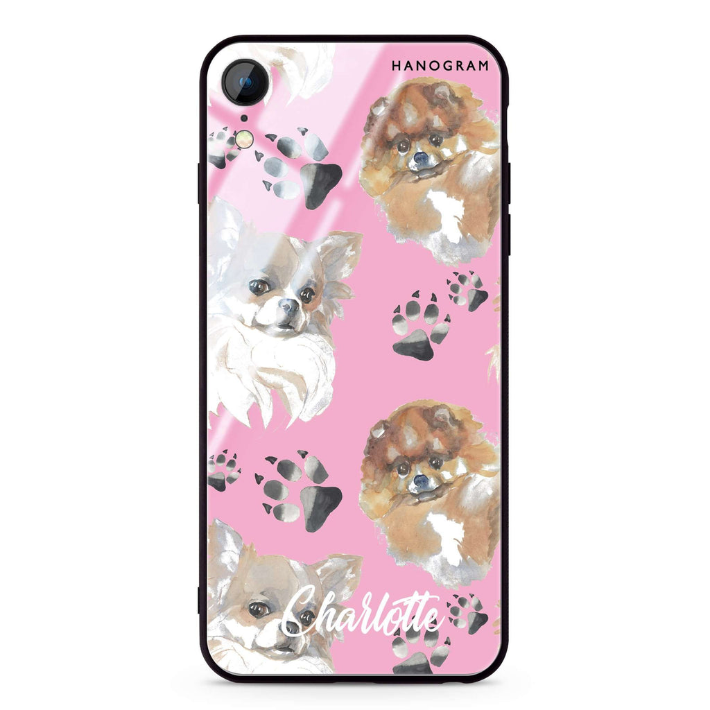 Pompom & Chihuahua iPhone XR Glass Case