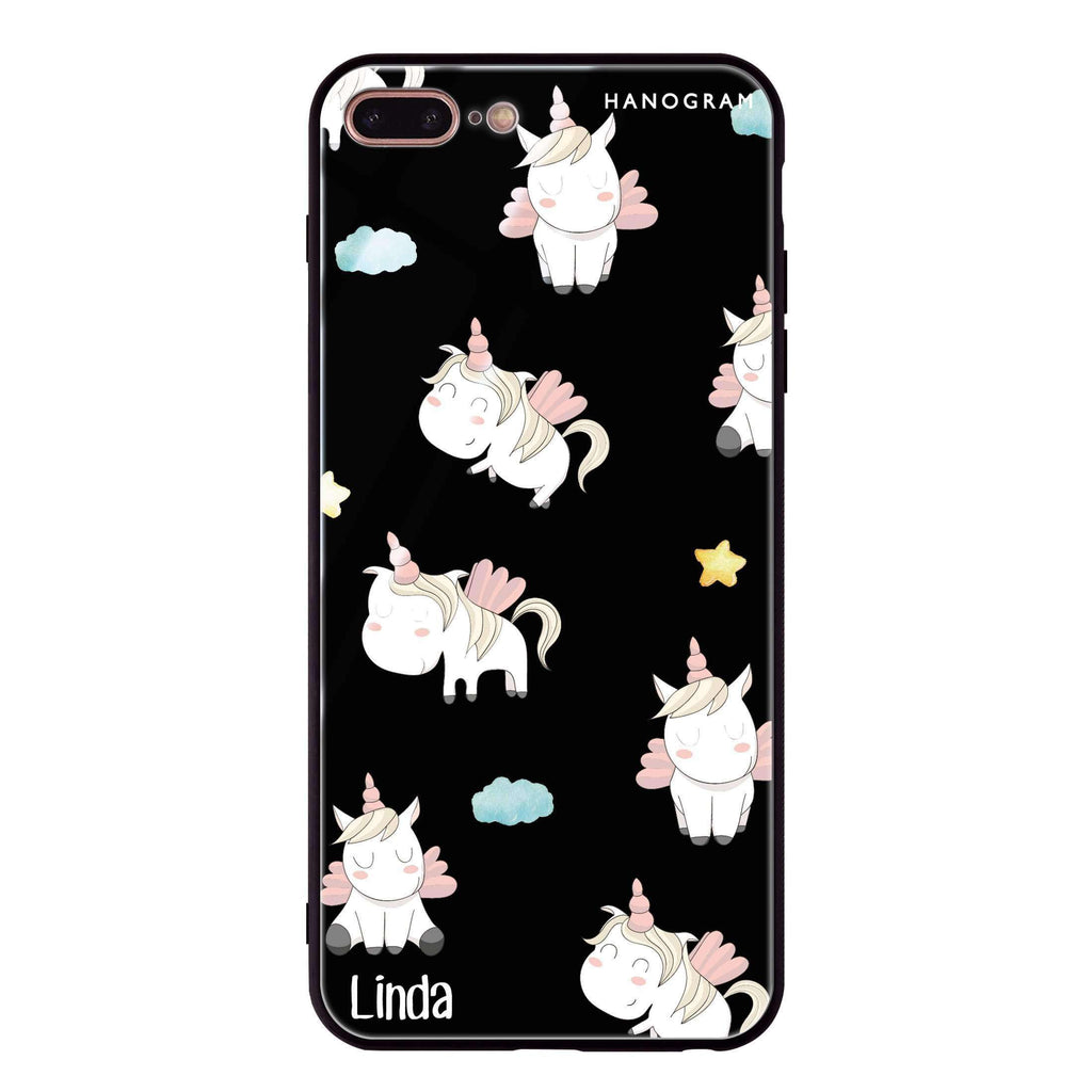 Baby Cute Unicorn iPhone 8 Plus Glass Case