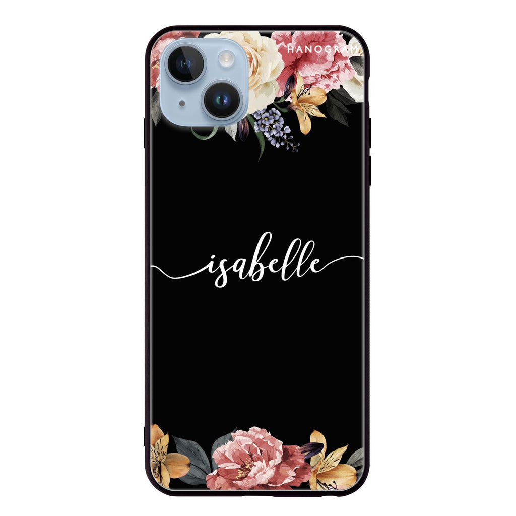 Art of Classic Floral iPhone 14 Plus Glass Case