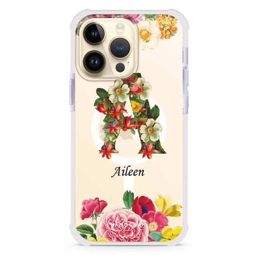 Bouqet Flower Monogram MagSafe Compatible Ultra Shockproof Case