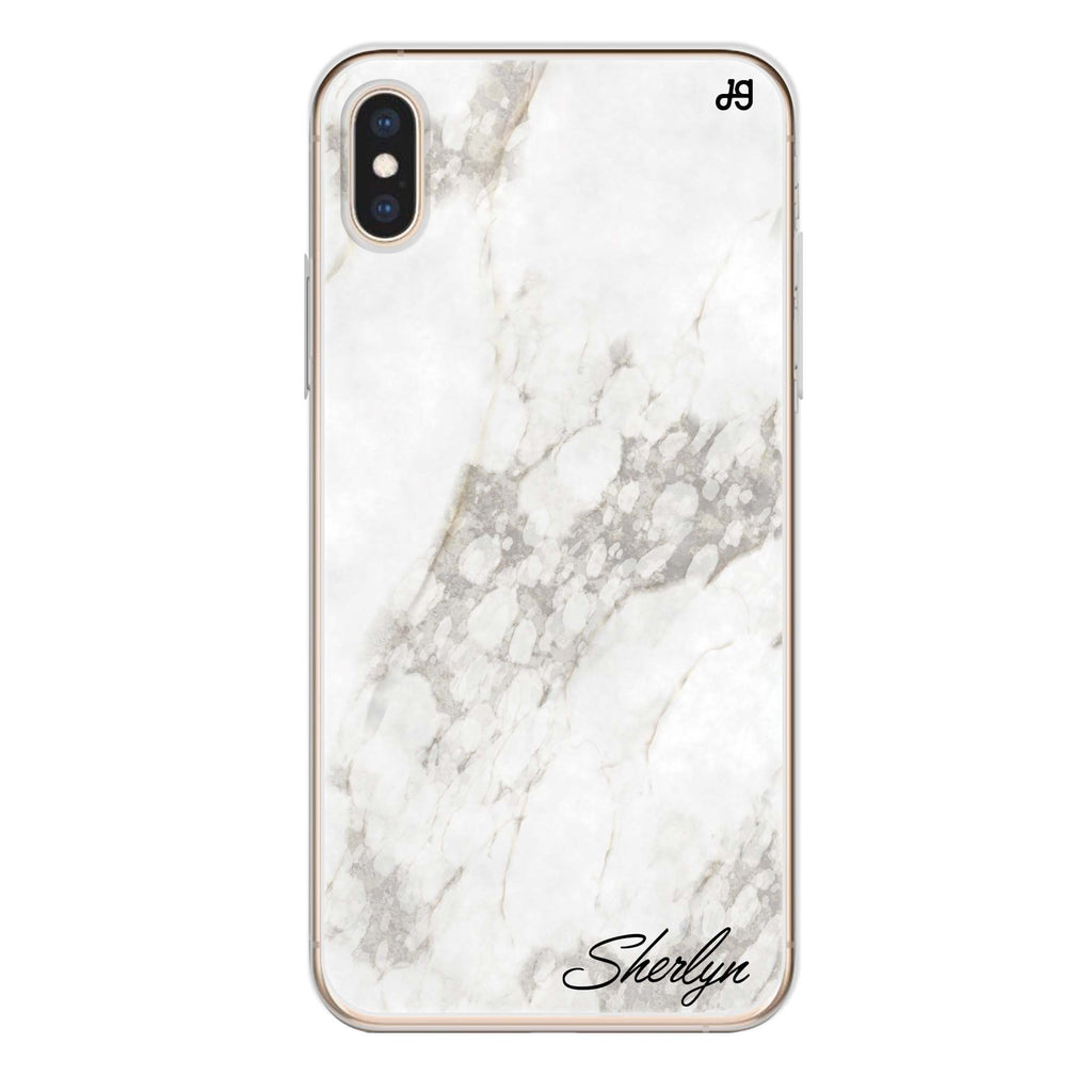 Simple White Marble iPhone X Ultra Clear Case