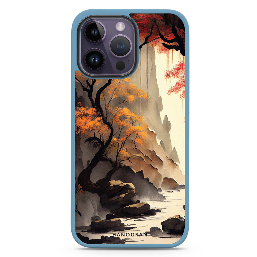 Japanese painting Impact Guard Bumper Case