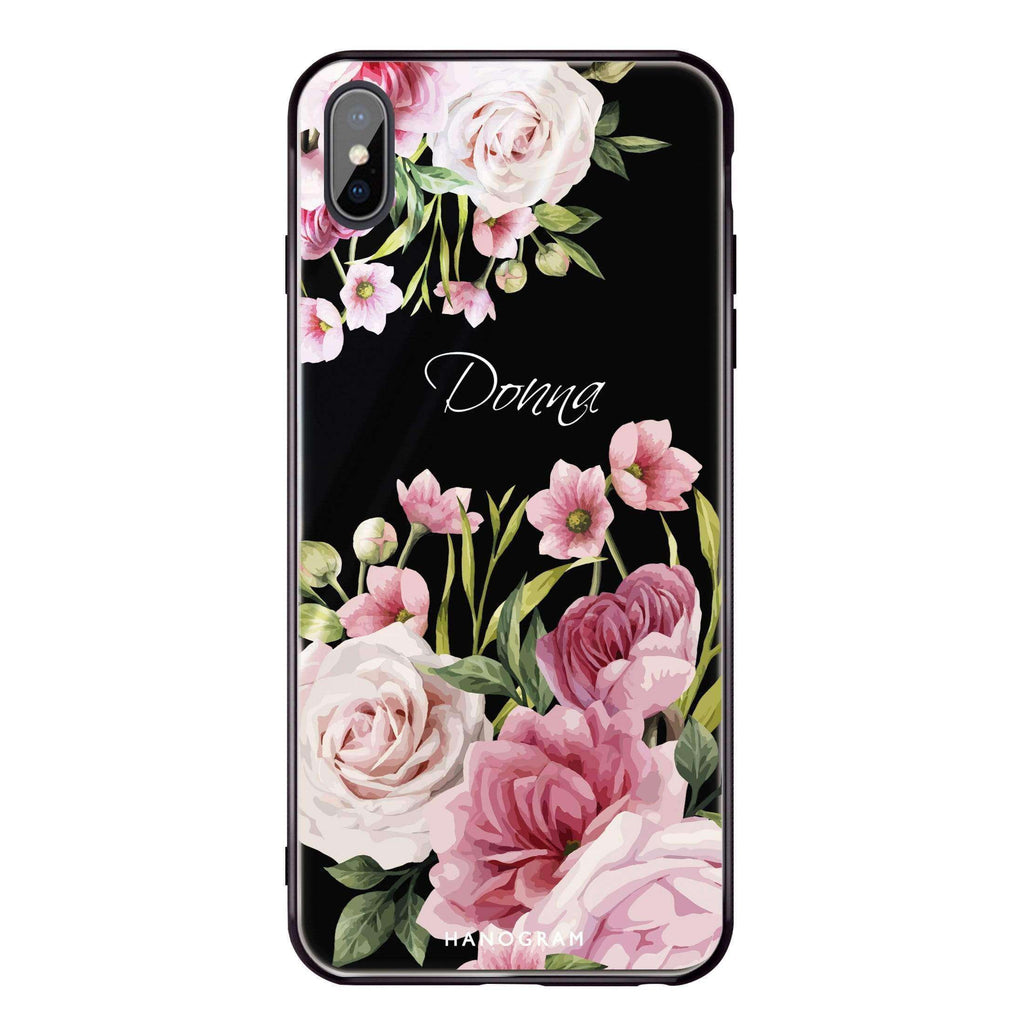 Beautiful Flowers iPhone XS Glass Case