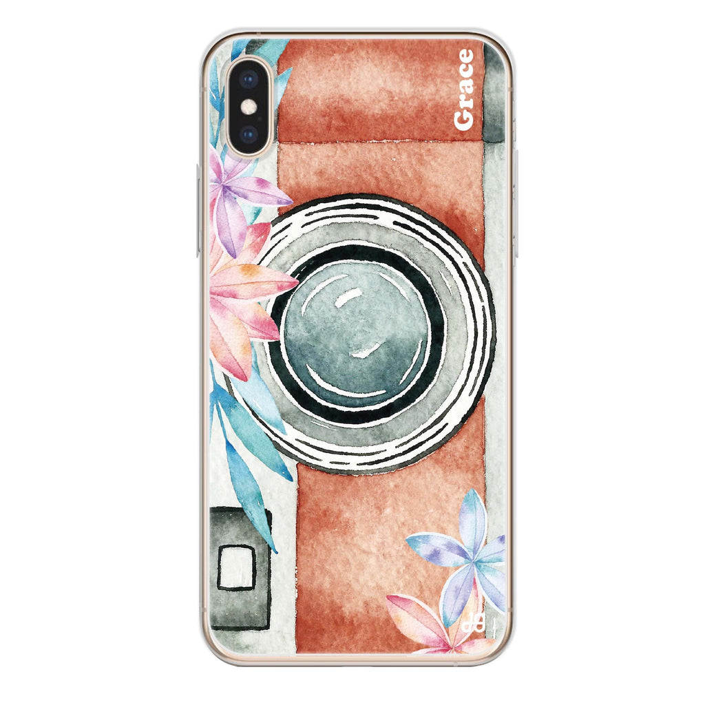 Watercolor Camera iPhone XS Ultra Clear Case