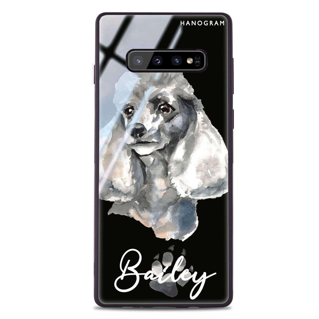 Poodle Samsung S10 Plus Glass Case