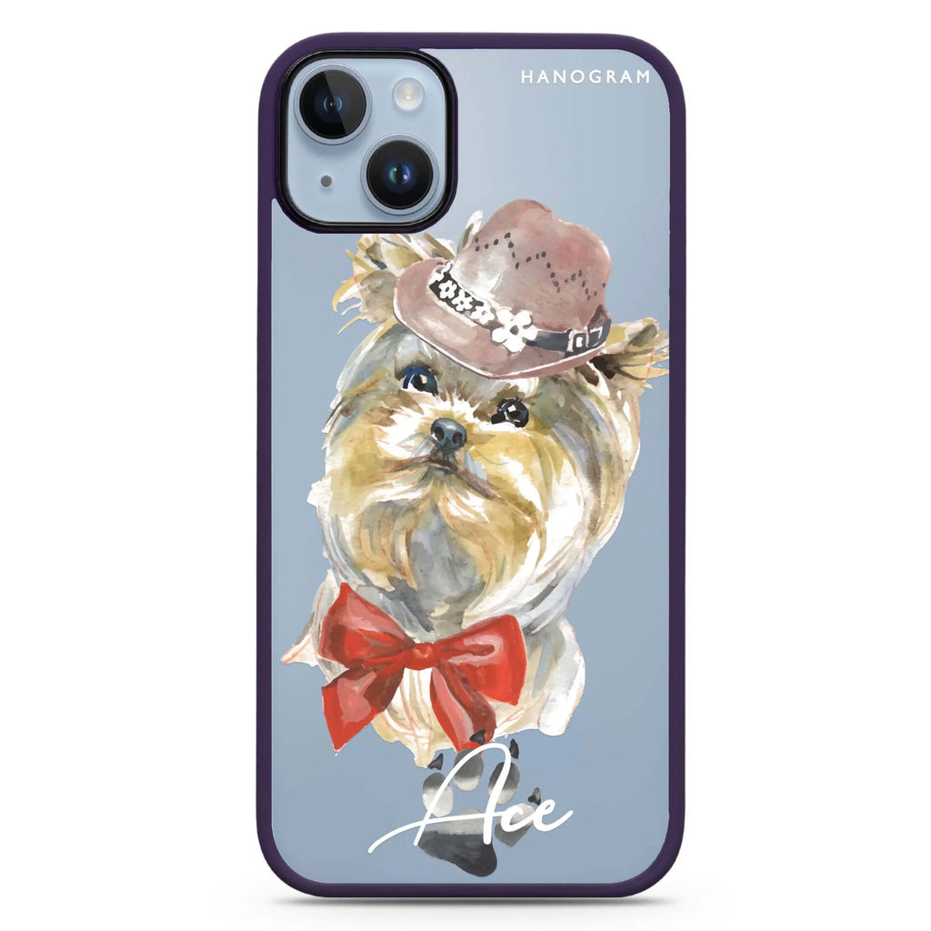Yorkshire Terrier iPhone 14 Plus MagSafe Compatible Impact Guard Bumper Case