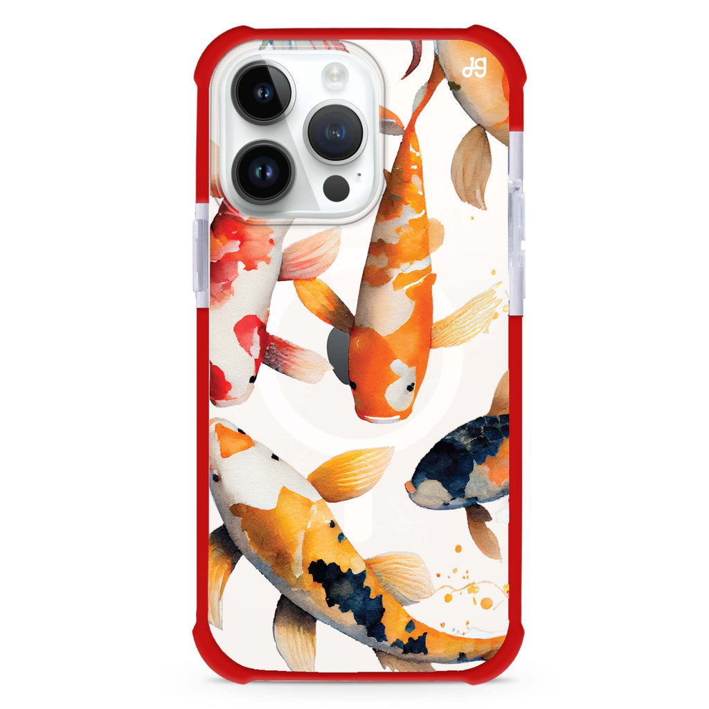 Koi fish iPhone 13 Pro Max MagSafe Compatible Ultra Shockproof Case