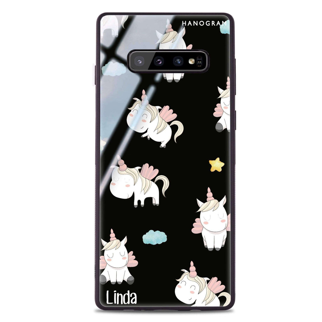Baby Cute Unicorn Samsung S10 Plus Glass Case