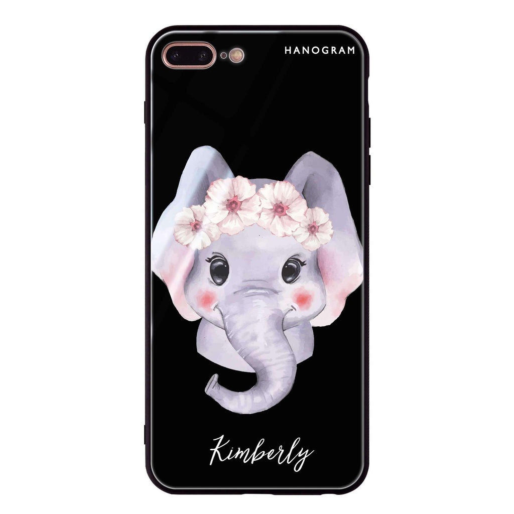 Baby Elephant iPhone 8 Plus Glass Case